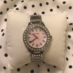 Blush Fossil Jesse Watch